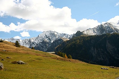 Point de vue sur le haut de l'Aigue Blanche