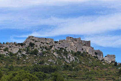 Vue sur le château des Baux-de-Provence