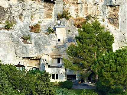 Vue sur les maisons troglodytiques