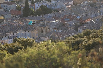 La ville de Nyons depuis le Devès