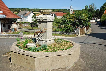 ANCIENNE FONTAINE OCTOGONALE  DE POINSENOT