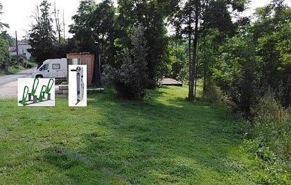 Halte de repos vélo de Lagravère à Lavardac