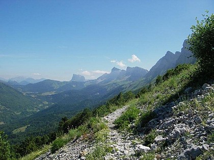 Vue sur les balcons Est du Vercors