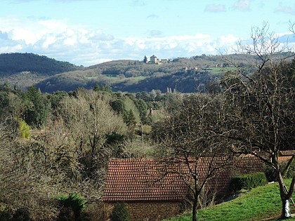 Vue sur le château de Fénelon