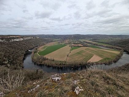 Vue sur Camboulan & la vallée du Lot