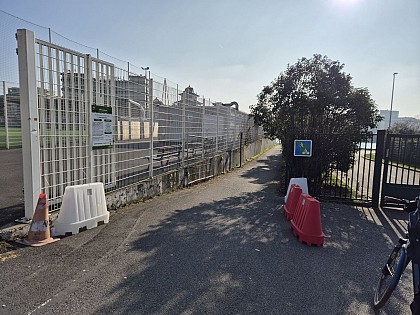 Piste cyclable entre la piste Diagana et le stade Henri-Guérin