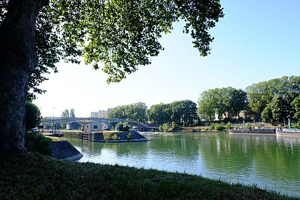 Au pont de Charenton (parcours vélo, fin)
