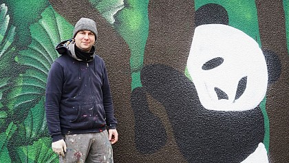 Street Art - Panda - Ecloz