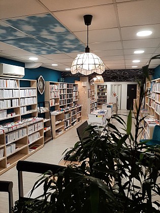 Librairie Au plafond