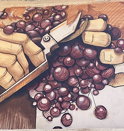 BEN CAILLOUS - Fresque des vignobles de Trouillas