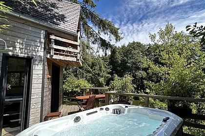 Les cabanes de Koad'dour - La Cabane dans les arbres avec spa
