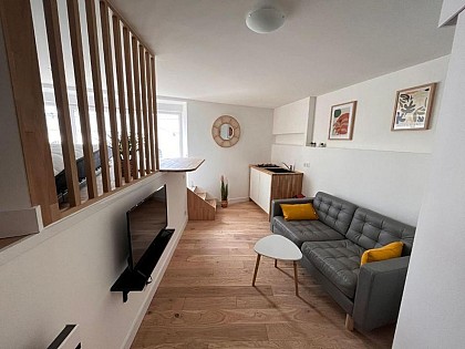 Studio atypique et chaleureux