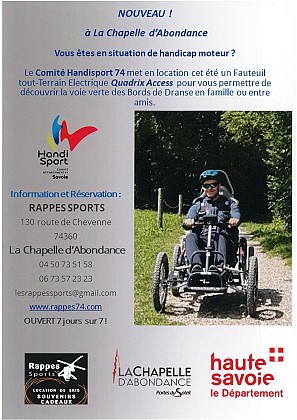 Location de fauteuil tout-terrain électrique Quadrix Access (handi)