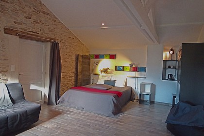 "Zenaïde" Chambre d'hôte chez Saha à Pornic - Saha Pornic - Chambre d'hôte Zénaïde 2 à 3 personnes - Piscine et grands espaces