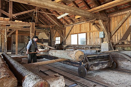 Scierie hydraulique - Musée de Mandray