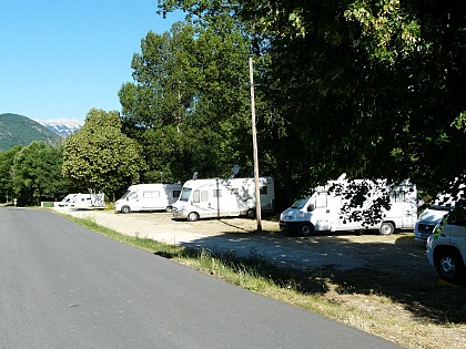Aire de stationnement de camping-cars Montbrun les Bains