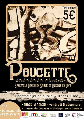 Poucette, spectacle sur sable