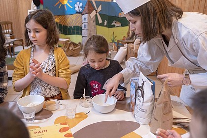 Atelier apprenti crêpier au Moulin de l'Epinay