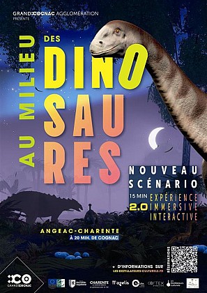 Au milieu des dinosaures d'Angeac-Charente avec le Tumulte
