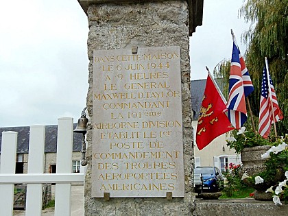Plaque du Poste de Commandement du Général M. Taylor