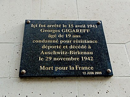 Plaque Georges Gigareff