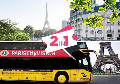 Combo Tour: Tickets to the 2nd Floor of the Eiffel Tower & Paris Bus Tour