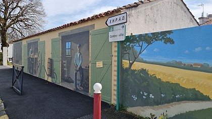 Fresque sur les métiers d'autrefois
