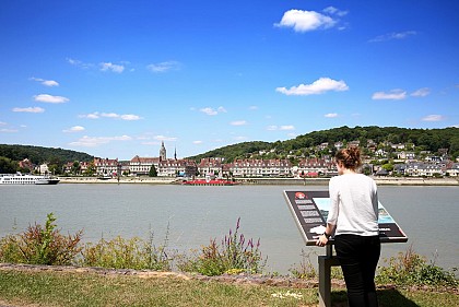 Table de lecture impressionniste n°3 - La Seine à Caudebec-en-Caux