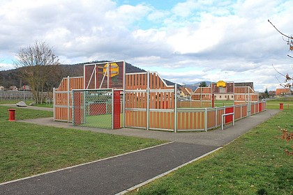 Sports area and skate park