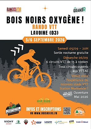 Randonnée VTT-FFC Bois Noirs Oxygène - EVENEMENT ANNULE