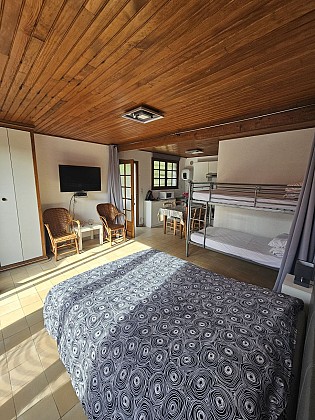 Studio avec vue sur la forêt