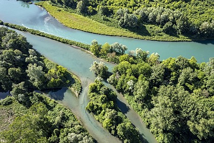 Canoe descent in the Rhone Amazon