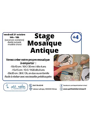 Stage création mosaïque façon antique