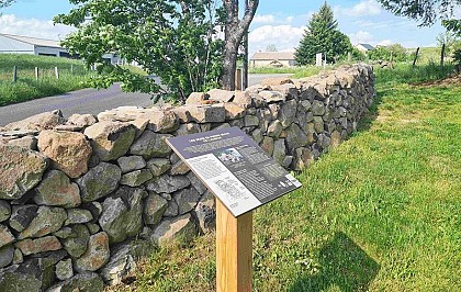 Le mur en pierre sèche chantier-école de Nasbinals