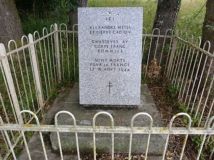 Stèle P. Cadiou et A. Metel à Bellegarde