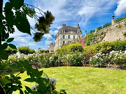 Jardins de l'Evêché (terrasse et roseraie) au coeur de la ville royale de Blois
