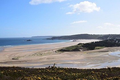 Depuis les Landes de Beaumont : l'estuaire de l'Islet et le Cap Fréhel - Erquy