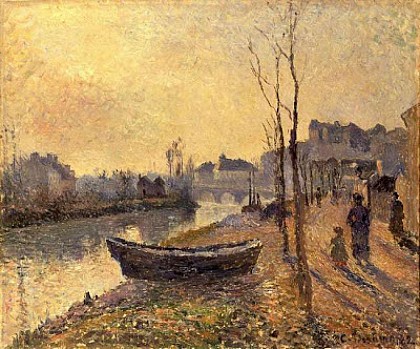 Quai du Pothuis, soleil d'hiver - 1882