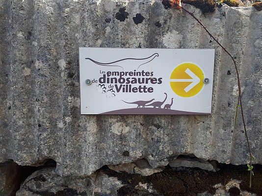 Les empreintes de dinosaures de Villette