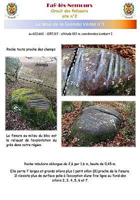 Polissoir du Bois de la Grande Vente n°1
