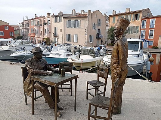 Statues de Bronze Fernandel et Bourvil