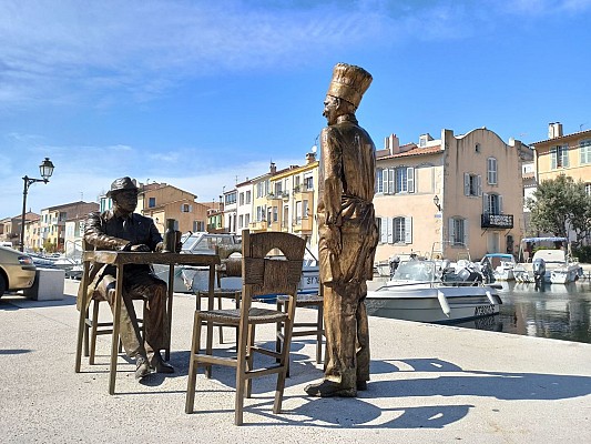 Statues de Bronze Fernandel et Bourvil