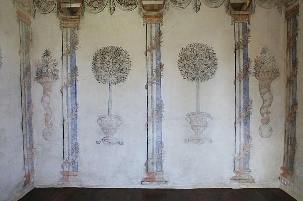 Salle à manger d'été - décors peints d'orangerie_2