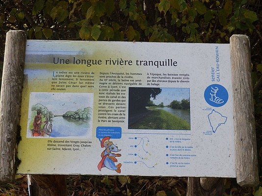 [Sentier Gall'eau romain] Panneau thématique N°4 : La Saône