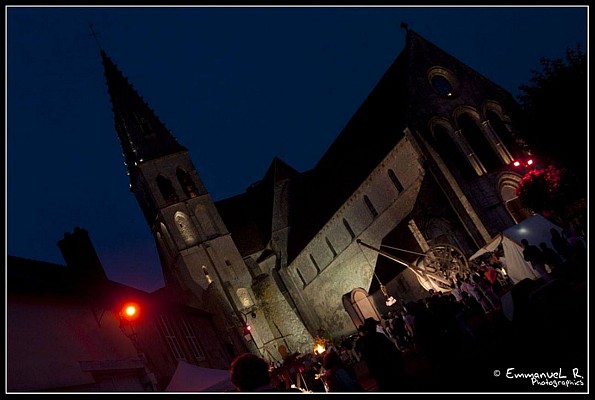 Abbaye lors des Nocturnes de Ferrières