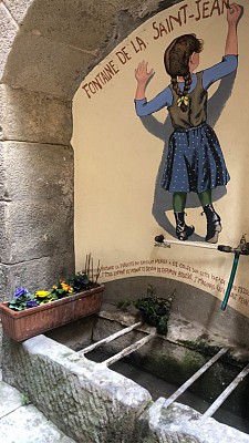 Fontaine sur le parcours