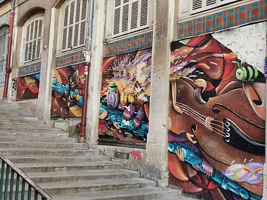 Lyon - Fresques et murs peints au nord-ouest