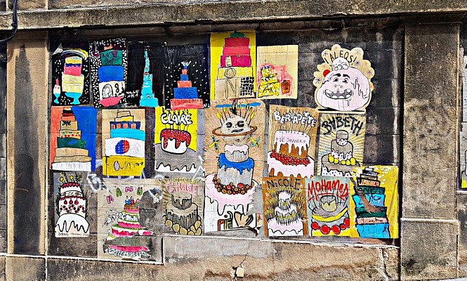 Street Art Rue des Gâteaux, graff Ella et Pitr