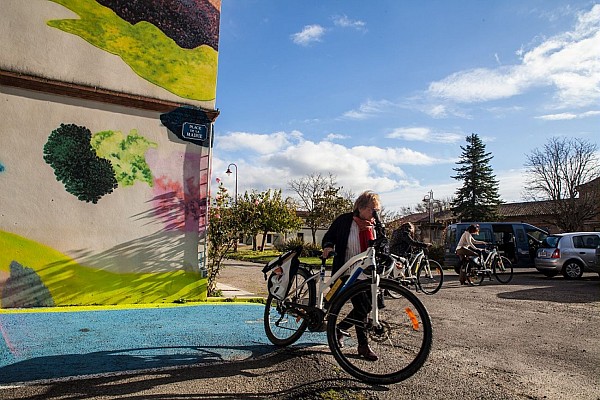 Fresque Murale : Je reste là de Jérôme SOUILLOT