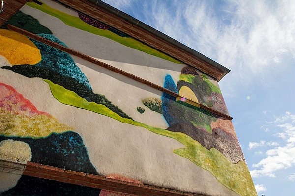 Fresque Murale : Je reste là de Jérôme SOUILLOT